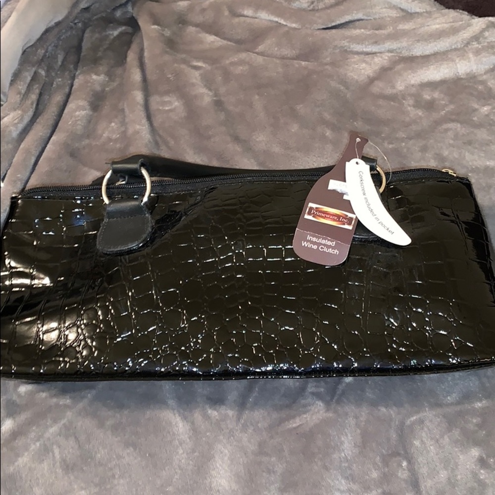 Insulated wine clutch purse